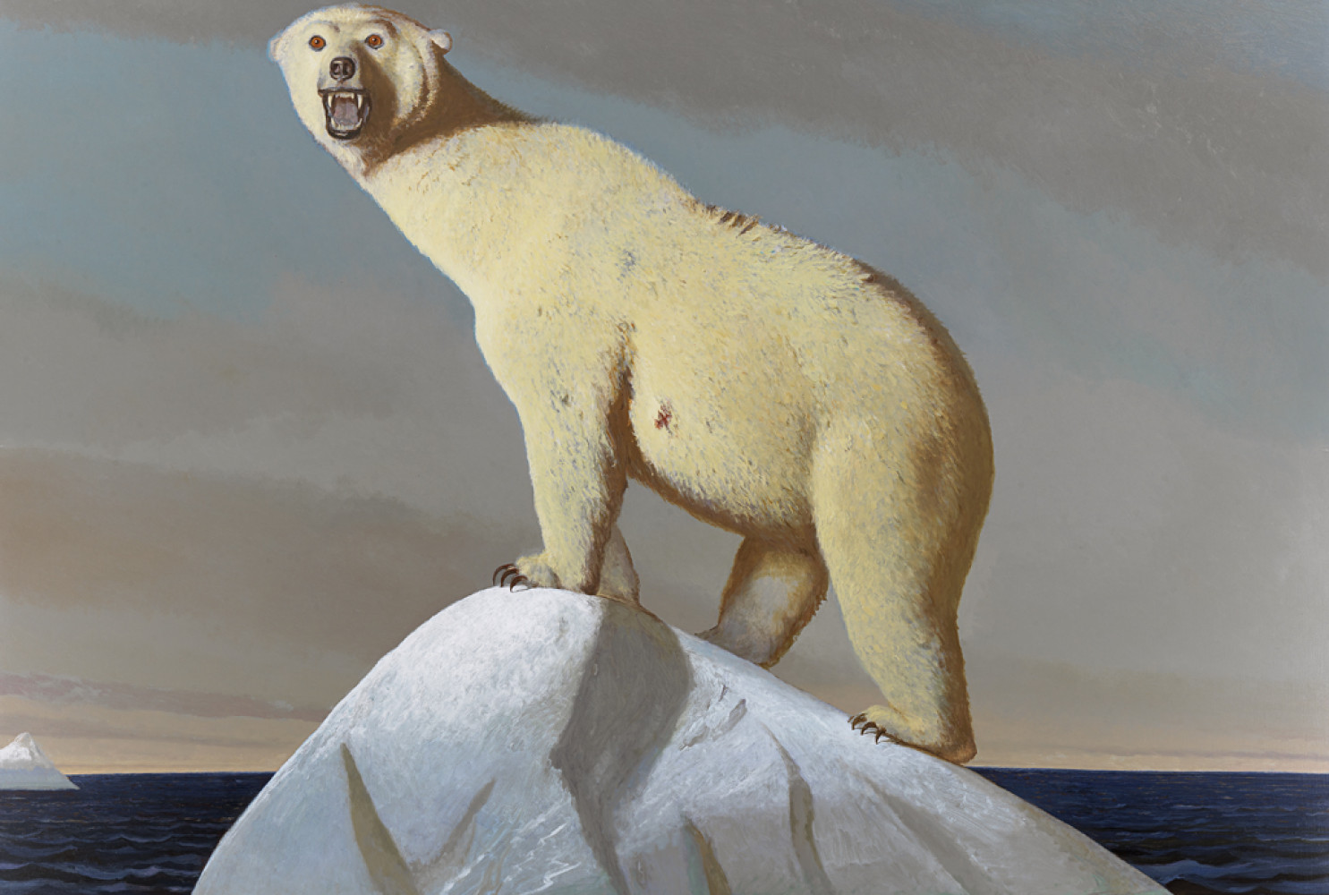 Dominion, 2016, by Bo Bartlett (American, b. 1955). Oil on linen, 82 x 100 inches.  Image courtesy of the artist and Miles McEnery Gallery, New York, NY. Loan courtesy Asheville Art Museum, Asheville, NC, gift of Alex Washburn, 2021.71.01